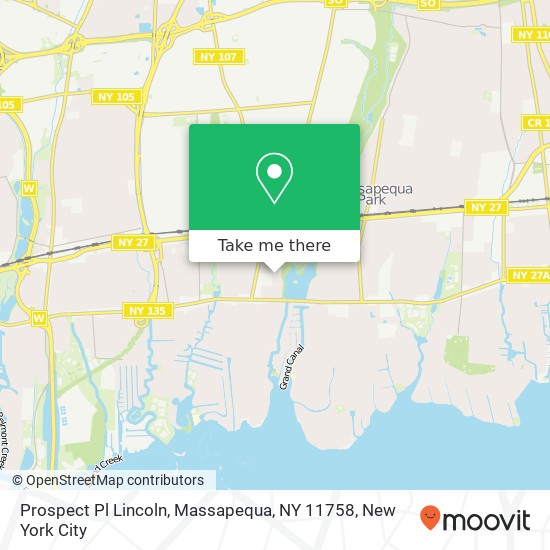 Mapa de Prospect Pl Lincoln, Massapequa, NY 11758