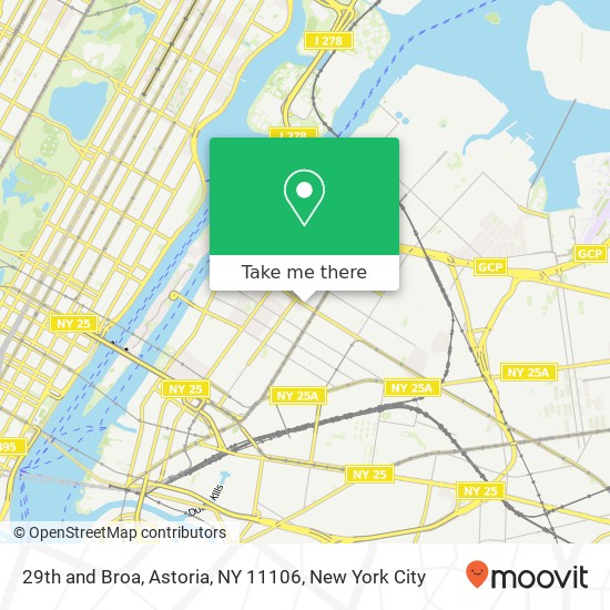 29th and Broa, Astoria, NY 11106 map
