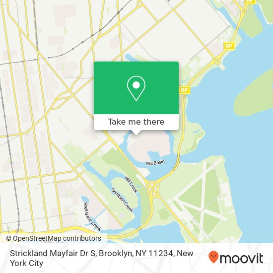 Mapa de Strickland Mayfair Dr S, Brooklyn, NY 11234