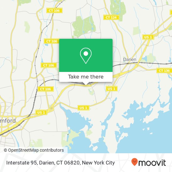 Interstate 95, Darien, CT 06820 map
