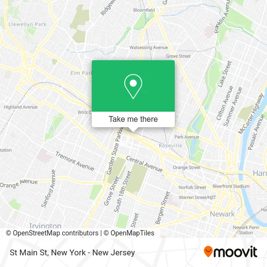 St Main St map
