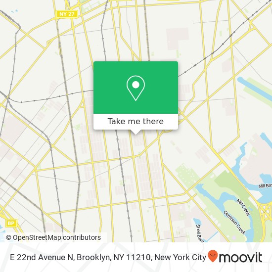 E 22nd Avenue N, Brooklyn, NY 11210 map