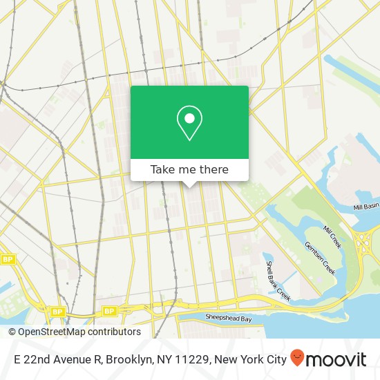 E 22nd Avenue R, Brooklyn, NY 11229 map