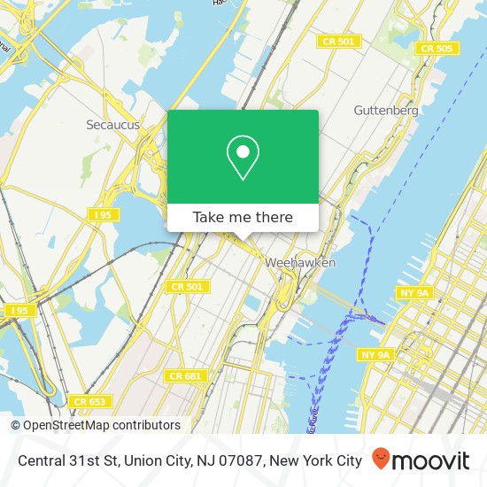 Central 31st St, Union City, NJ 07087 map