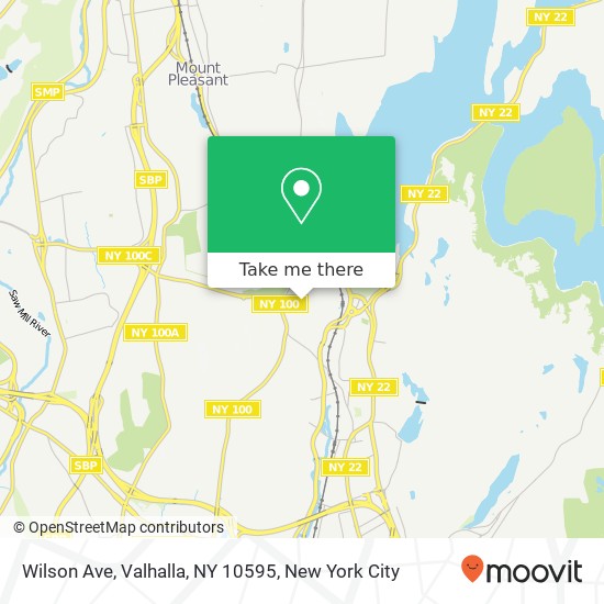 Mapa de Wilson Ave, Valhalla, NY 10595