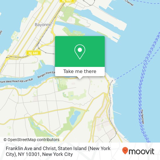 Franklin Ave and Christ, Staten Island (New York City), NY 10301 map