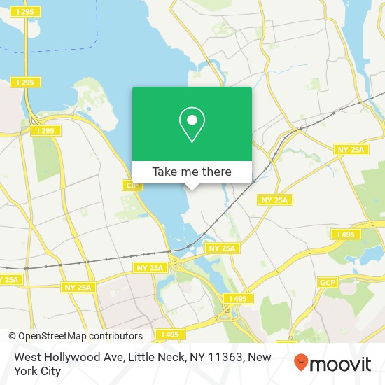 West Hollywood Ave, Little Neck, NY 11363 map