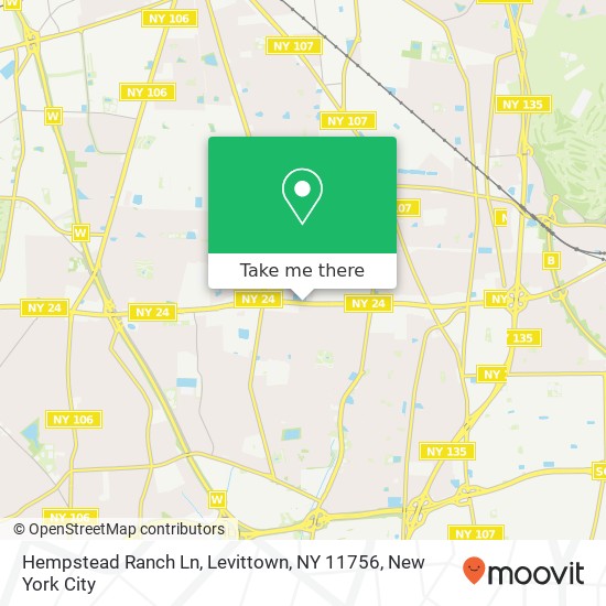 Hempstead Ranch Ln, Levittown, NY 11756 map