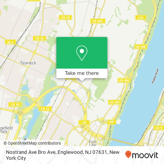 Nostrand Ave Bro Ave, Englewood, NJ 07631 map