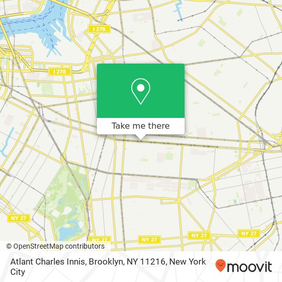 Mapa de Atlant Charles Innis, Brooklyn, NY 11216