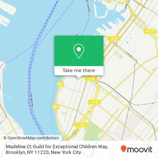 Mapa de Madeline Ct Guild for Exceptional Children Way, Brooklyn, NY 11220