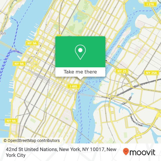 Mapa de 42nd St United Nations, New York, NY 10017