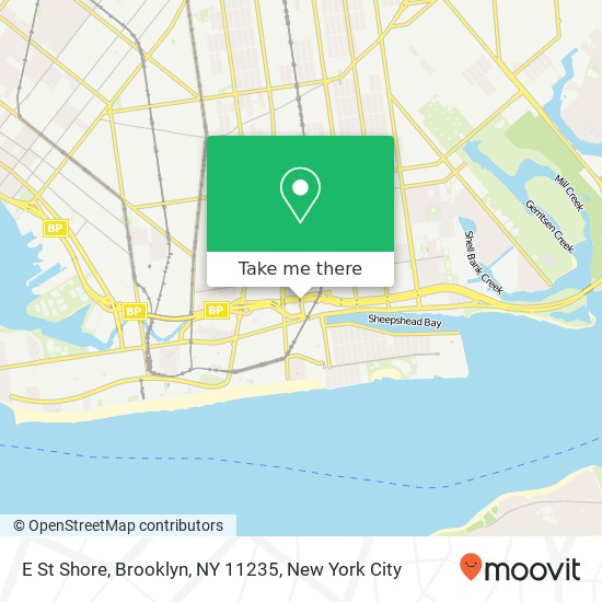 E St Shore, Brooklyn, NY 11235 map