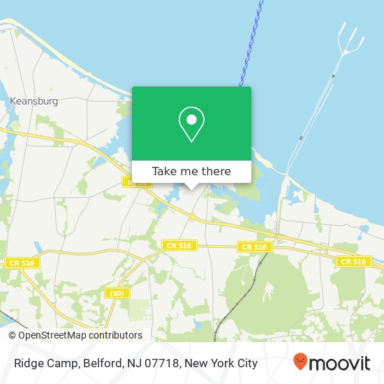 Mapa de Ridge Camp, Belford, NJ 07718