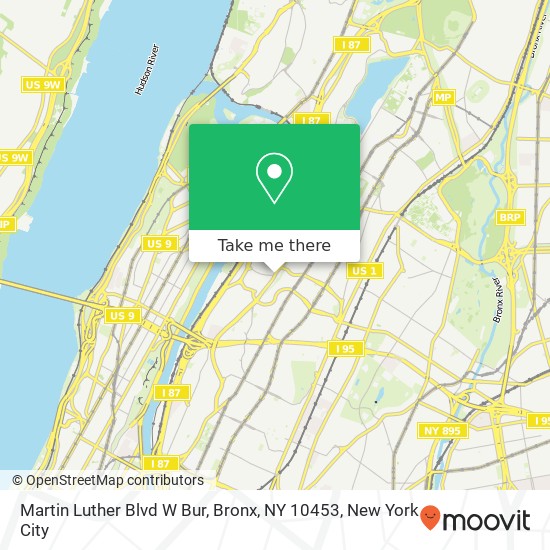 Martin Luther Blvd W Bur, Bronx, NY 10453 map