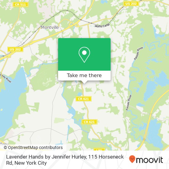 Mapa de Lavender Hands by Jennifer Hurley, 115 Horseneck Rd