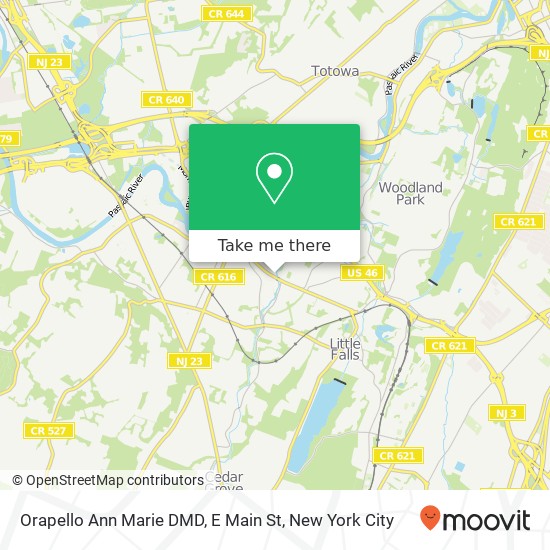 Mapa de Orapello Ann Marie DMD, E Main St