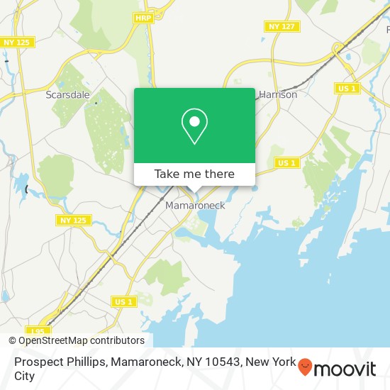 Prospect Phillips, Mamaroneck, NY 10543 map