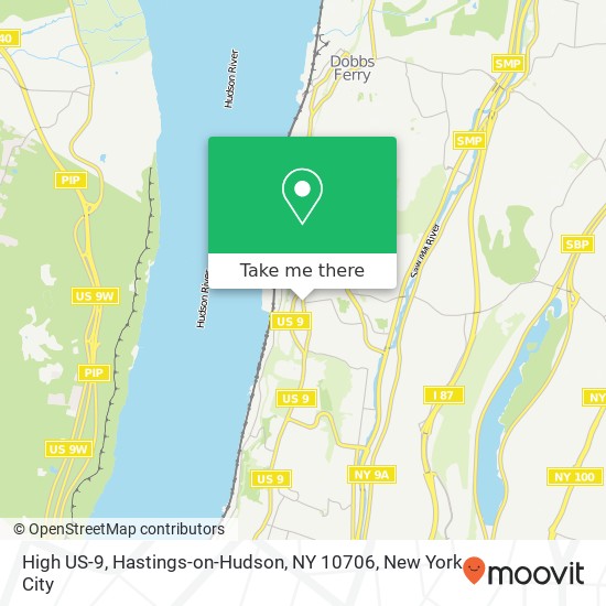Mapa de High US-9, Hastings-on-Hudson, NY 10706