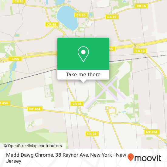 Mapa de Madd Dawg Chrome, 38 Raynor Ave