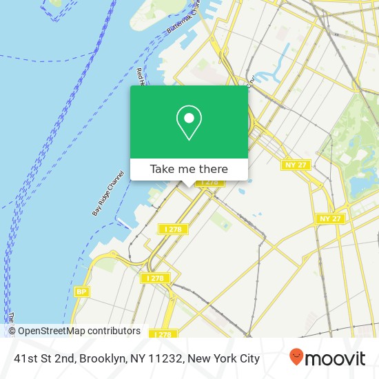 Mapa de 41st St 2nd, Brooklyn, NY 11232