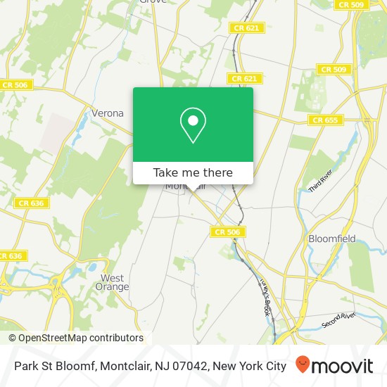 Park St Bloomf, Montclair, NJ 07042 map