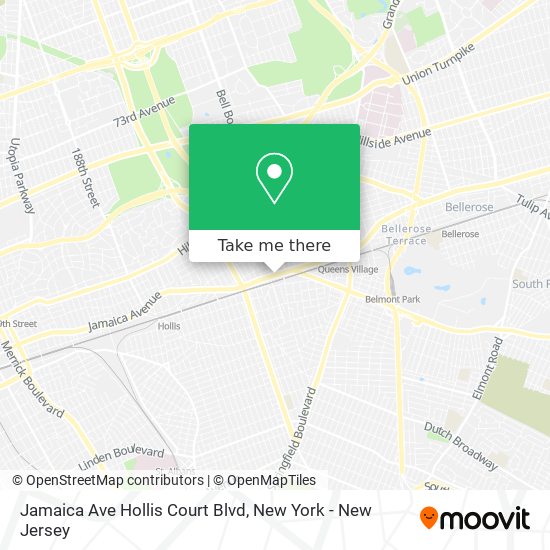 Jamaica Ave Hollis Court Blvd map