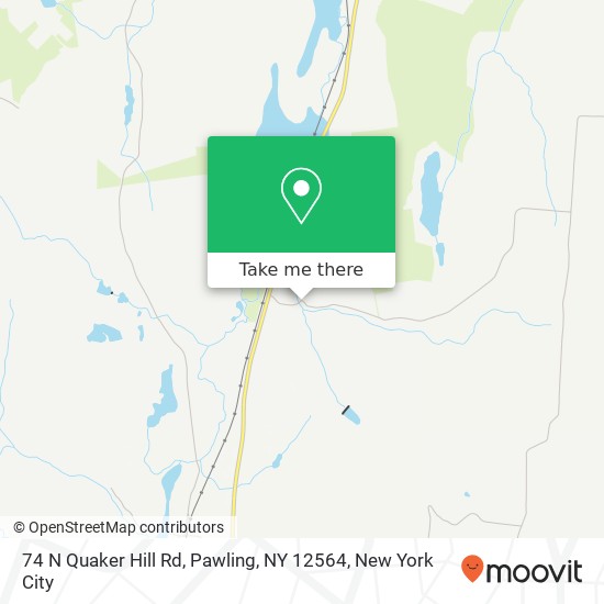 Mapa de 74 N Quaker Hill Rd, Pawling, NY 12564