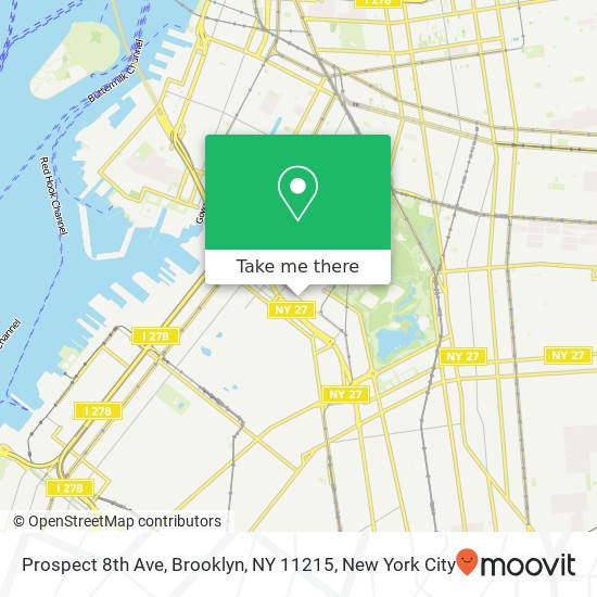 Prospect 8th Ave, Brooklyn, NY 11215 map