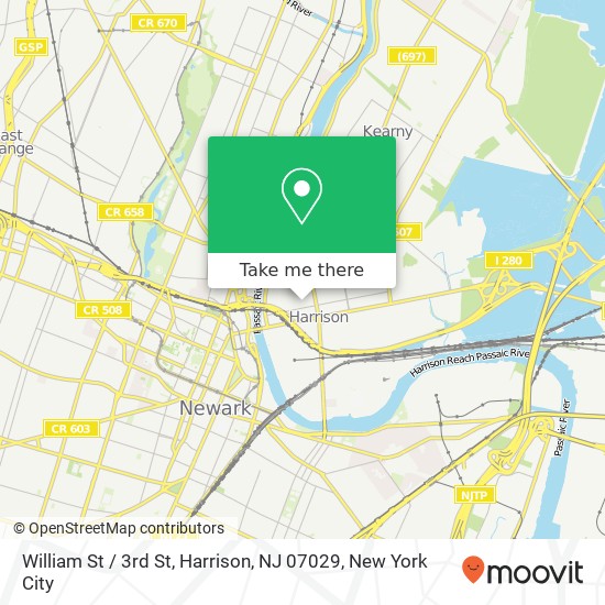 William St / 3rd St, Harrison, NJ 07029 map