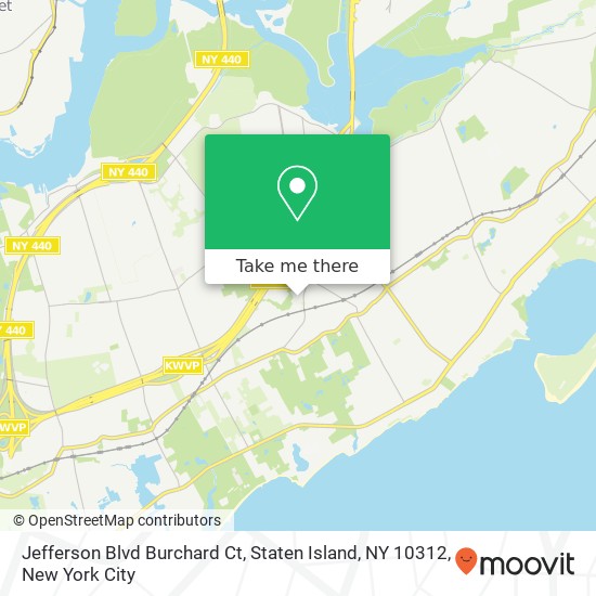Jefferson Blvd Burchard Ct, Staten Island, NY 10312 map