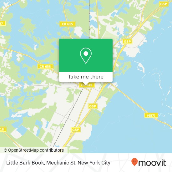 Mapa de Little Bark Book, Mechanic St