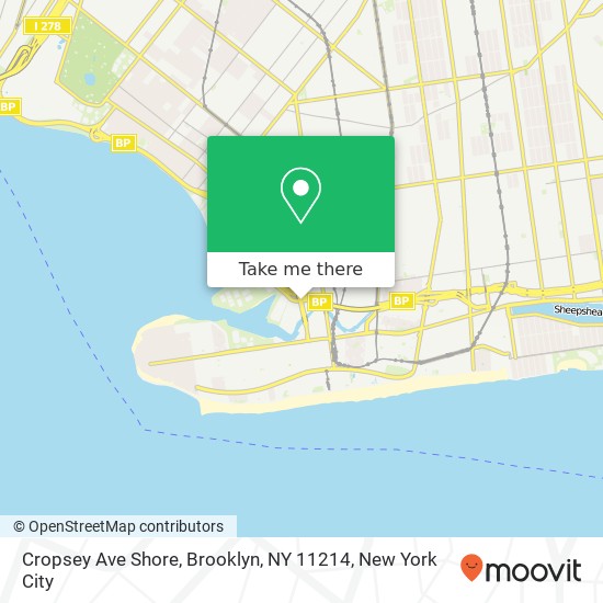 Cropsey Ave Shore, Brooklyn, NY 11214 map