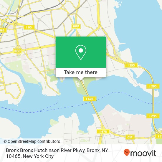 Mapa de Bronx Bronx Hutchinson River Pkwy, Bronx, NY 10465