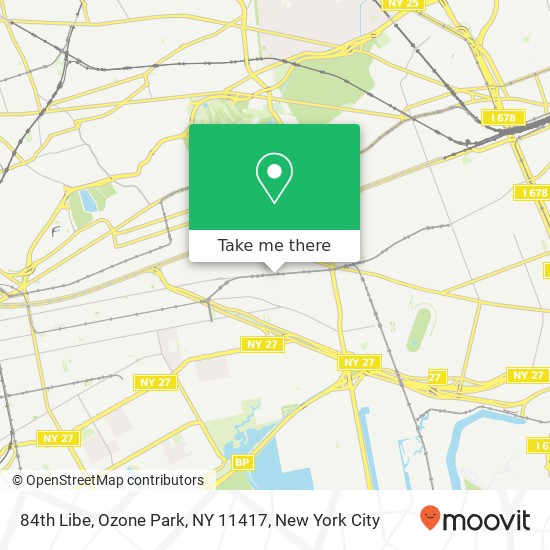 Mapa de 84th Libe, Ozone Park, NY 11417