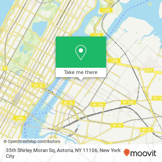 35th Shirley Moran Sq, Astoria, NY 11106 map