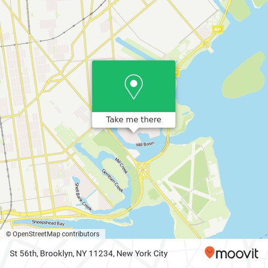 Mapa de St 56th, Brooklyn, NY 11234