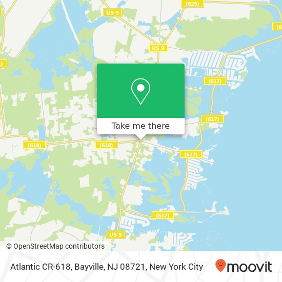 Atlantic CR-618, Bayville, NJ 08721 map