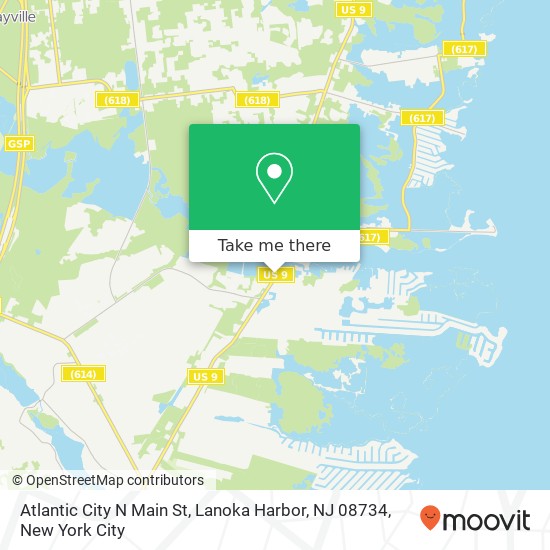 Atlantic City N Main St, Lanoka Harbor, NJ 08734 map