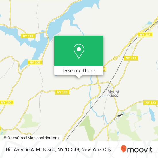 Mapa de Hill Avenue A, Mt Kisco, NY 10549