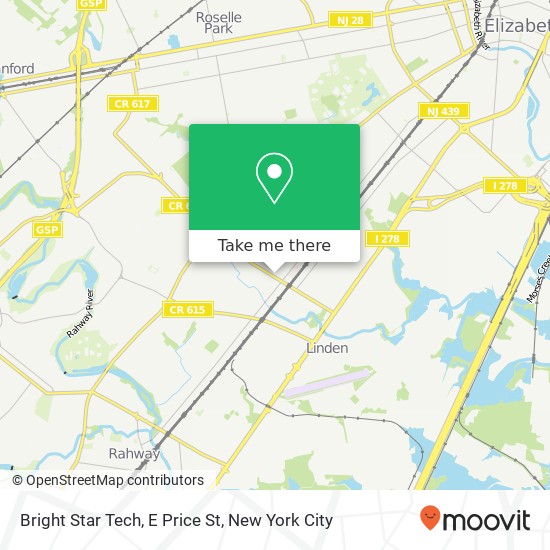 Mapa de Bright Star Tech, E Price St