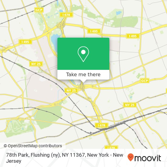 78th Park, Flushing (ny), NY 11367 map