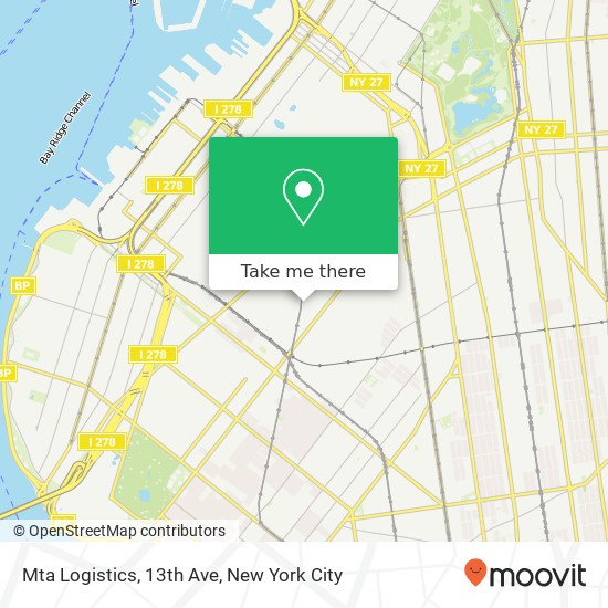 Mta Logistics, 13th Ave map