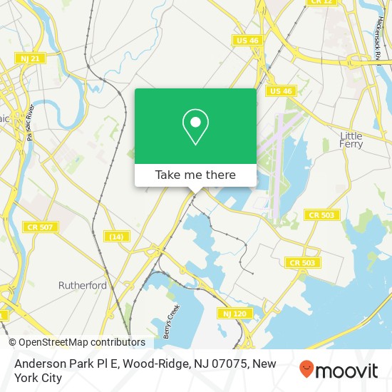 Anderson Park Pl E, Wood-Ridge, NJ 07075 map