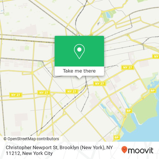 Mapa de Christopher Newport St, Brooklyn (New York), NY 11212