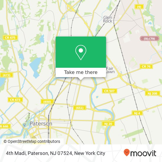 4th Madi, Paterson, NJ 07524 map