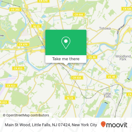 Mapa de Main St Wood, Little Falls, NJ 07424