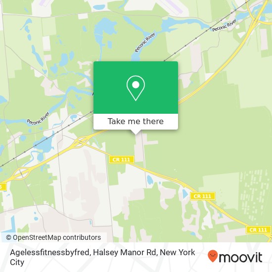 Agelessfitnessbyfred, Halsey Manor Rd map