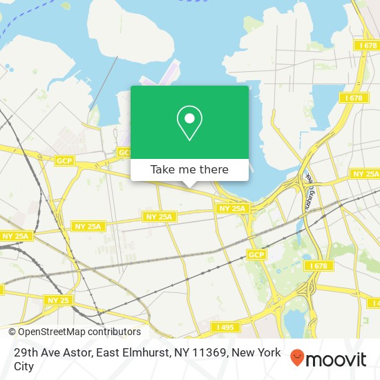 Mapa de 29th Ave Astor, East Elmhurst, NY 11369