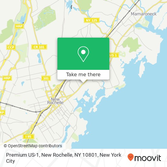 Premium US-1, New Rochelle, NY 10801 map